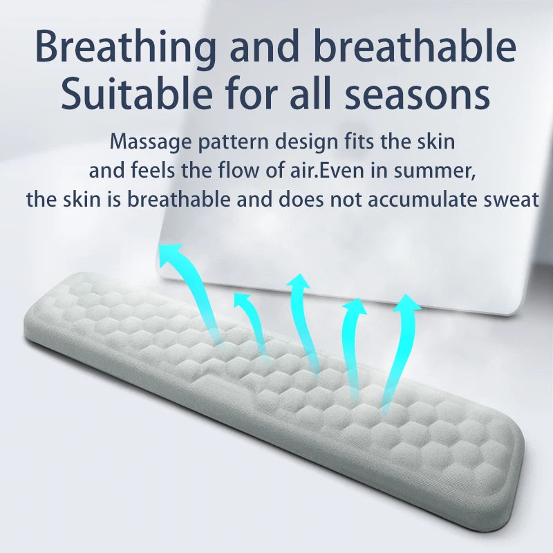 Memory Foam Wrist Rest Pad - Ergonomic Support for Keyboard & Mouse
