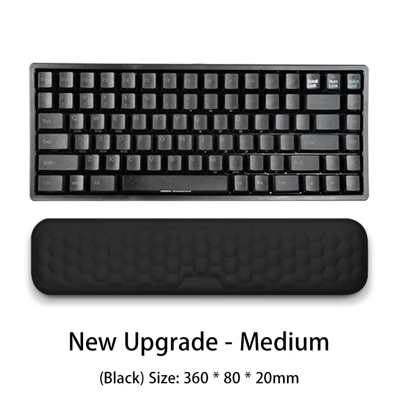 Memory Foam Wrist Rest Pad - Ergonomic Support for Keyboard & Mouse