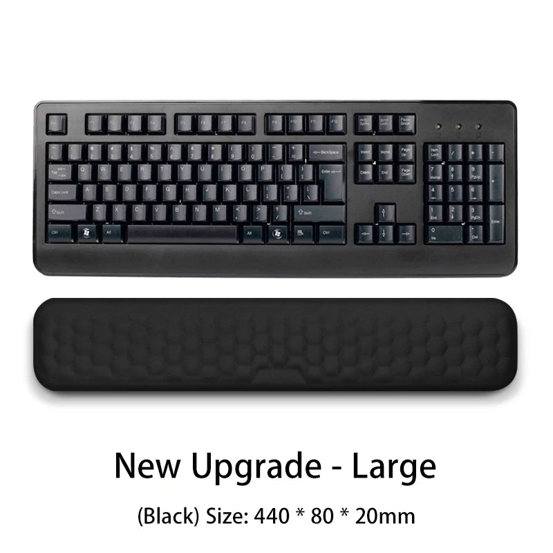 Memory Foam Wrist Rest Pad - Ergonomic Support for Keyboard & Mouse