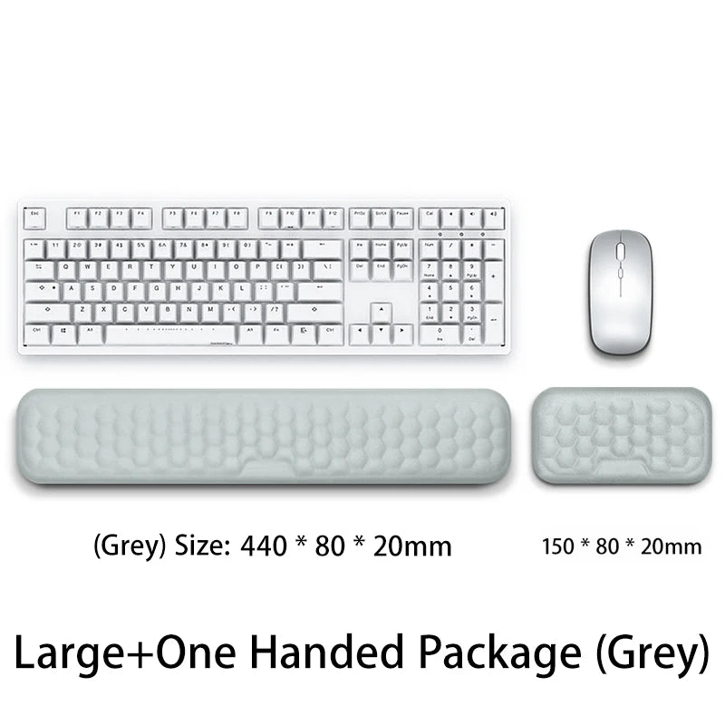Memory Foam Wrist Rest Pad - Ergonomic Support for Keyboard & Mouse
