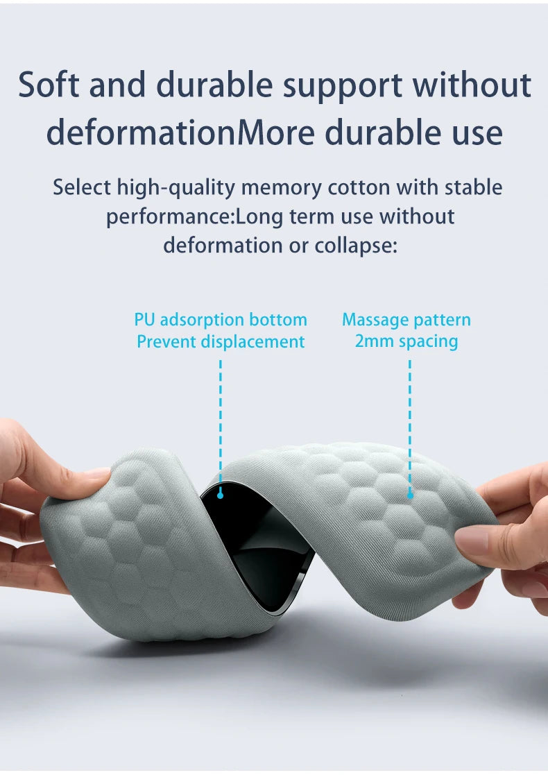 Memory Foam Wrist Rest Pad - Ergonomic Support for Keyboard & Mouse