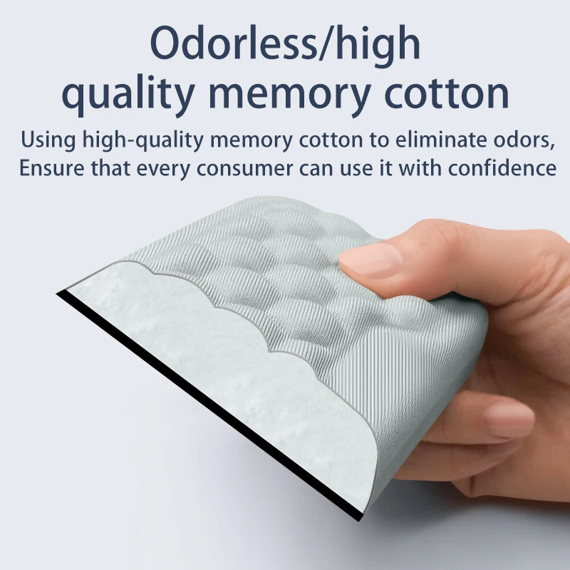 Memory Foam Wrist Rest Pad - Ergonomic Support for Keyboard & Mouse